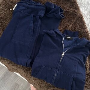 MONROW Super Soft Zip Up & Sweats Set